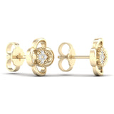 Diamanørepynt i Gult/Hvitt Gull, 0.06ct TWSi
