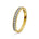 Amore giftering ring i gult/hvitt gull, en rekke, 0,20 ct tw/si diamanter – Diamanthuset