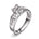 Diamantring i Hvitt Gull, 0,70 ct TW/SI Diamanter – Diamanthuset