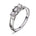 Diamantring i Gult/Hvitt Gull og tre Diamanter 0,50 TW/SI – Diamanthuset