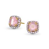 Bloom Diamantørepynt i Gult Gull - 0.30ct tw/si Diamanter - 2.10ct Rosekvarts  - 14kt Gull (585)