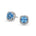 Bloom Diamantørepynt i Hvitt Gull - 0,30 ct tw/si Diamanter - 2,10 ct Blå Topas - 14kt Gull (585) – Diamanthuset