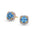 Bloom Diamantørepynt i Gult Gull - 0,30 ct tw/si Diamanter - 2,10 ct Blå Topas - 14kt Gull (585) – Diamanthuset