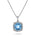 Bloom Diamantanheng i Hvitt Gull - 0,20 ct tw/si Diamanter - 4,10 ct Blå Topas - 14kt Gull (585) – Diamanthuset