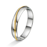 Amore giftering i tofarget gull, 4.5mm