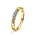 Amore Alliansering ring i gult/hvitt gull med tot. 0,15 ct tw/si diamanter – Diamanthuset