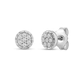 Diamantørepynt i Gult/Hvitt Gull (585) Med 0.10ct TW/SI Diamanter