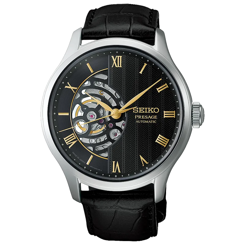 Seiko Presage HCB008J1 herreklokke med sort skive