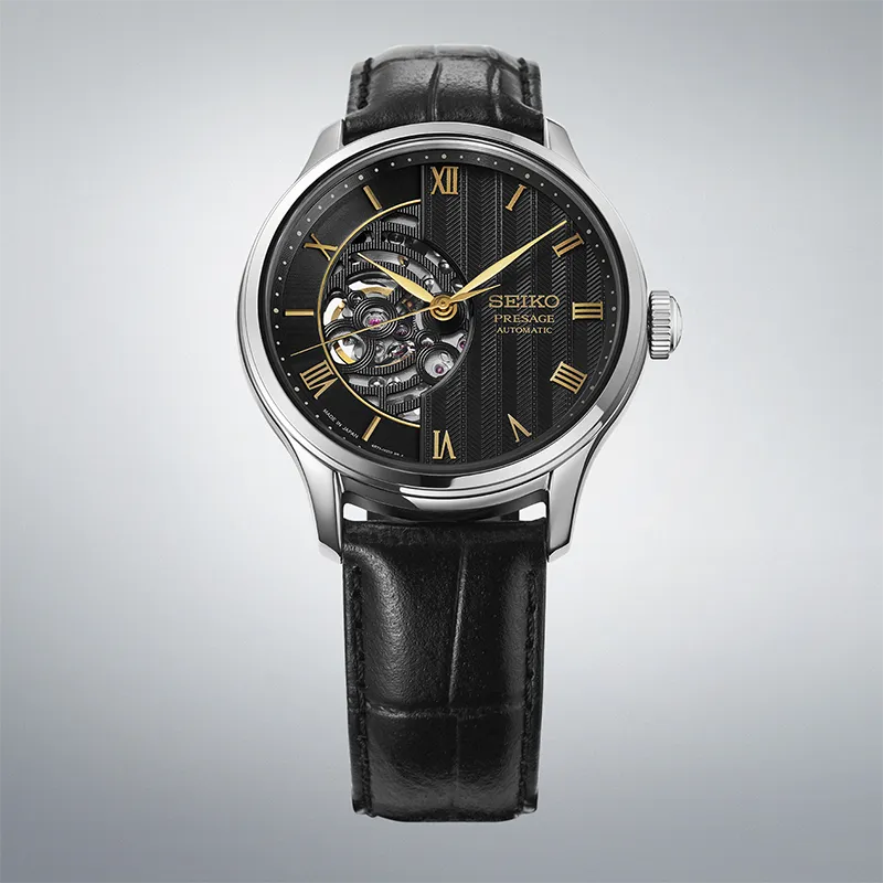 Seiko Presage HCB008J1 herreklokke med sort skive