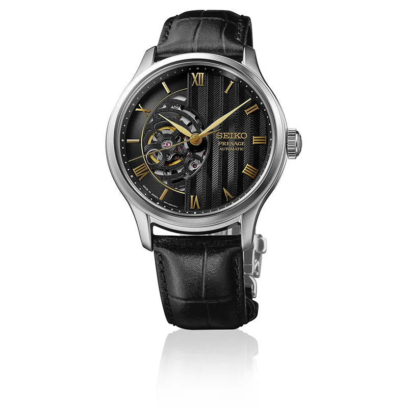 Seiko Presage HCB008J1 herreklokke med sort skive
