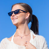 Diana Diamant øredobber med rubin 0,16ct TWSI