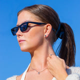 Diana Diamant øredobber med safir 0,06ct TW/SI