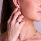 Diamantring i Gult/Hvitt Gull (585) med 0.15ct TW/SI Diamanter