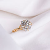 Diamantring i Gult eller Hvitt Gull (585) med 0.16ct TW/SI Diamanter