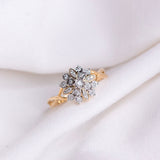 Diamantring i Gult eller Hvitt Gull (585) med 0.16ct TW/SI Diamanter