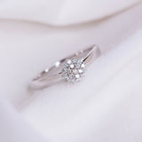 Diamantring i Gult eller Hvitt Gull (585) med 0.22ct TW/SI Diamanter