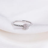 Diamantring i Gult/Hvitt Gull (585) med 0.22ct TW/SI Diamanter