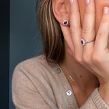 Diana Diamant øredobber med rubin 0,16ct TWSI