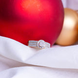 Diamantring i Hvitt/Gult Gull (585) med 0.25ct TW/SI Diamanter