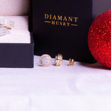 Diamantørepynt i Hvitt/Gult Gull (585) Med 0.20ct TW/SI Diamanter