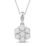 Halssmykke i Gult/Hvitt Gull (585) med 0.10ct TW/SI Diamanter