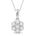 Halssmykke i Gult/Hvitt Gull (585) med 0,10 ct TW/SI Diamanter – bilde 3 – Diamanthuset