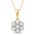 Halssmykke i Gult/Hvitt Gull (585) med 0,10 ct TW/SI Diamanter – Diamanthuset