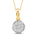 Halssmykke i Gult/Hvitt Gull (585) med 0,10 ct TW/SI Diamanter – Diamanthuset