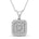 Halssmykke i Hvitt/Gult Gull (585) med 0,13 ct TW/SI Diamanter – Diamanthuset