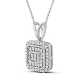 Halssmykke i Hvitt/Gult Gull (585) med 0.13ct TW/SI Diamanter