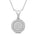 Halssmykke i Hvitt/Gult Gull (585) med 0,10 ct TW/SI Diamanter – Diamanthuset