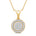 Halssmykke i Hvitt/Gult Gull (585) med 0,10 ct TW/SI Diamanter – bilde 5 – Diamanthuset
