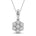 Halssmykke i Gult eller Hvitt Gull (585) med 0,10 ct TW/SI Diamanter – bilde 6 – Diamanthuset