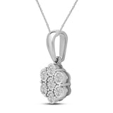 Halssmykke i Gult eller Hvitt Gull (585) med 0.10ct TW/SI Diamanter