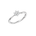 Diamantring rosett i hvitt gull, 0,15 ct TW/SI