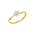 Diamantring rosett i gult gull, 0,15 ct TW/SI
