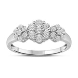 Diamantring i Gult/Hvitt Gull (585) med 0.15ct TW/SI Diamanter