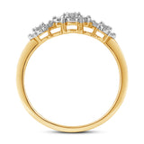 Diamantring i Gult/Hvitt Gull (585) med 0.15ct TW/SI Diamanter