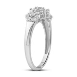 Diamantring i Gult/Hvitt Gull (585) med 0.15ct TW/SI Diamanter