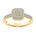 Diamantring i Hvitt/Gult Gull (585) med 0,22 ct TW/SI Diamanter – bilde 8 – Diamanthuset