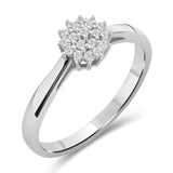 Diamantring i Gult eller Hvitt Gull (585) med 0.22ct TW/SI Diamanter