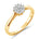Diamantring i Gult eller Hvitt Gull (585) med 0,22 ct TW/SI Diamanter – Diamanthuset