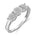 Diamantring i Gult/Hvitt Gull (585) med 0,12 ct TW/SI Diamanter – bilde 4 – Diamanthuset