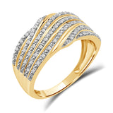 Diamantring i Gult eller Hvitt Gull (585) med 0.15ct TW/SI Diamanter