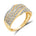Diamantring i Gult eller Hvitt Gull (585) med 0,15 ct TW/SI Diamanter – Diamanthuset