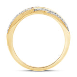 Diamantring i Gult eller Hvitt Gull (585) med 0.15ct TW/SI Diamanter