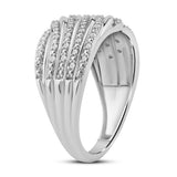 Diamantring i Gult eller Hvitt Gull (585) med 0.15ct TW/SI Diamanter