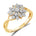 Diamantring i Gult eller Hvitt Gull (585) med 0,16 ct TW/SI Diamanter – Diamanthuset