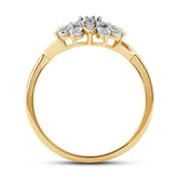 Diamantring i Gult eller Hvitt Gull (585) med 0.16ct TW/SI Diamanter