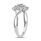 Diamantring i Gult eller Hvitt Gull (585) med 0.16ct TW/SI Diamanter